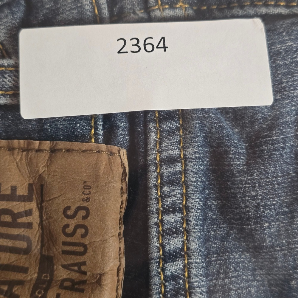 Signature by Levi Strauss & Co Pants Mens 33x34 Regular Fit Blue Medium Wash - Picture 7 of 7